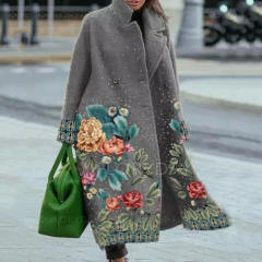 Fashion Casual Winter Coat Women Woolen Jacket Warm PQ8753B