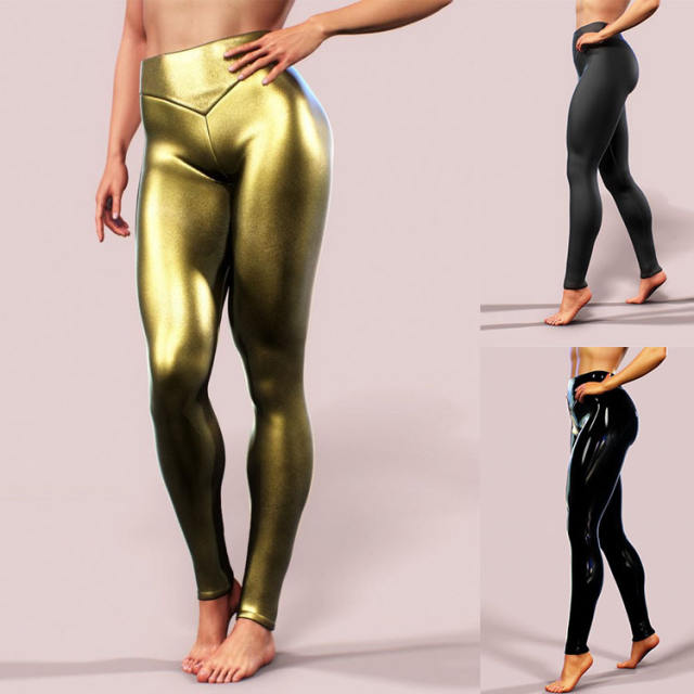 High Waist PU Leggings Sexy Faux Leather Pants PQPK010