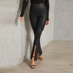 Sexy Faux Leather Pants Women High Waist PU Leggings PQPK31