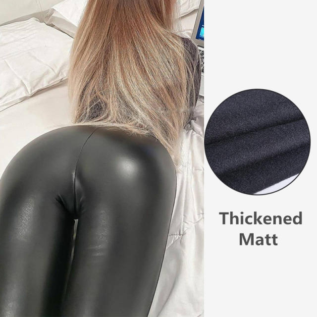 High Waist Faux Leather Trousers Sexy Hot Pants Women PU Leggings PQPK19