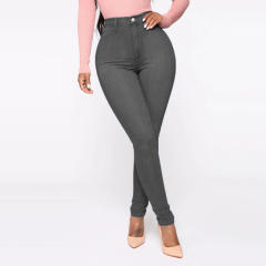 Fashion Plus Size Denim Pants High Waist Trumpet Jeans Women PQJN02