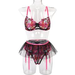 Wholesale Bra Sets Women Sexy Embroidery Lingerie PQ3122