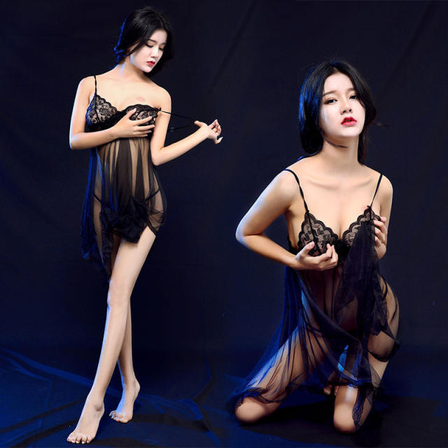Sexy Lace Sleepwear For Women Wholesale Mesh Babydoll Lingerie PQ1127