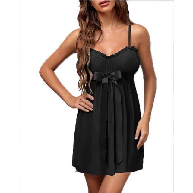 Wholesale Night Dress Sexy Sleepwear Women Satin Babydoll Lingerie PQP777
