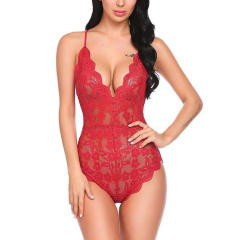 Wholesale Lace Teddy Lingerie Plus Size Women Sexy Bodysuit PQ044