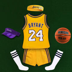 Cotton Basketball Stars Sport Jersey For Kids Basketball Team Uniform PQ49081