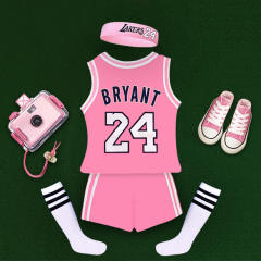 Cotton Basketball Stars Sport Jersey For Kids Basketball Team Uniform PQ49081