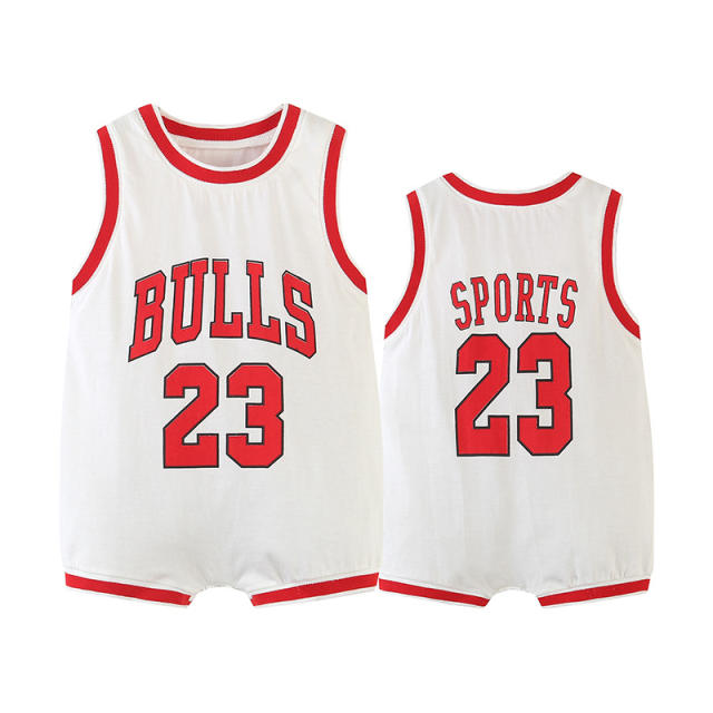Infants Basketball Jumpers Toddlers Wholesale Jersey Basketball Rompers PQ14676