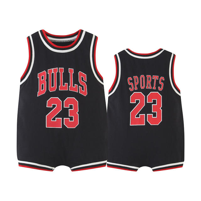 Infants Basketball Jumpers Toddlers Wholesale Jersey Basketball Rompers PQ14676