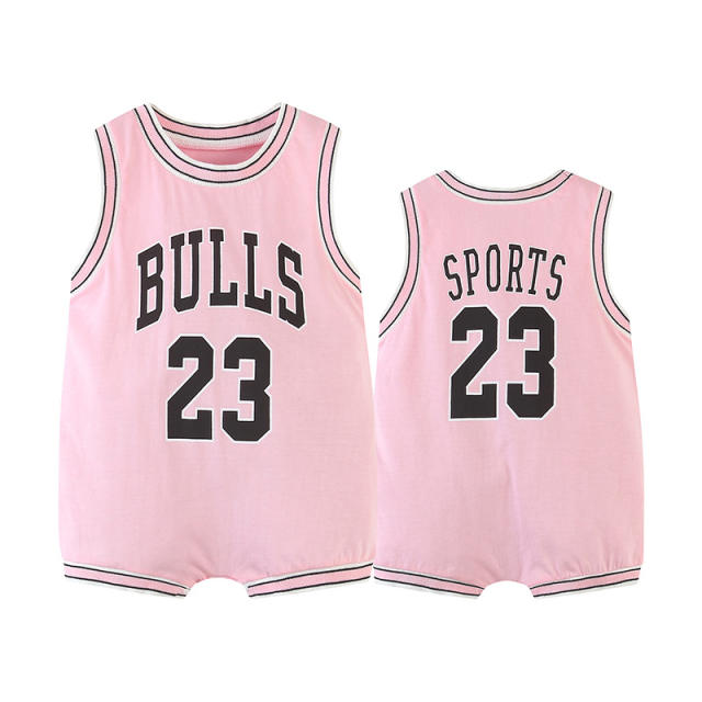 Infants Basketball Jumpers Toddlers Wholesale Jersey Basketball Rompers PQ14676