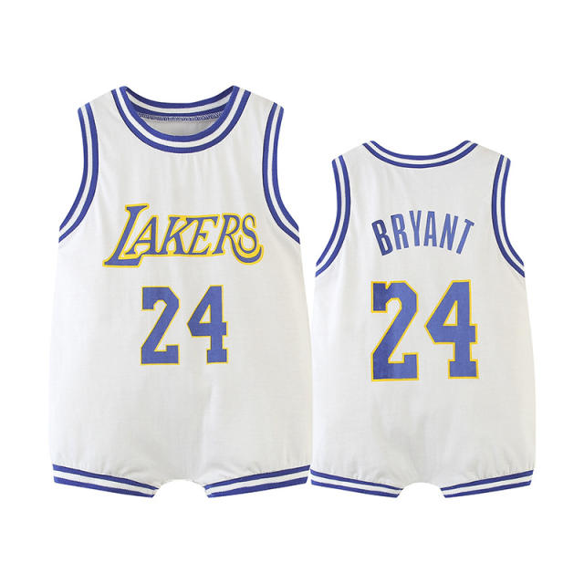 Infants Basketball Jumpers Toddlers Wholesale Jersey Basketball Rompers PQ14676