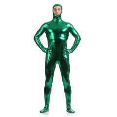 Male PVC Fetish Zentai Sexy Catsuit For Man Night Club Faux Leather Jumpsuit PQ88918