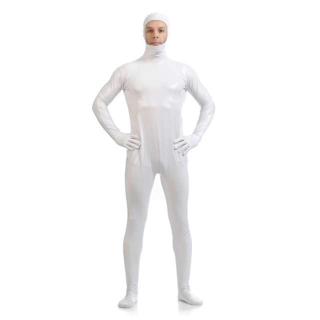 Male PVC Fetish Zentai Sexy Catsuit For Man Night Club Faux Leather Jumpsuit PQ88918