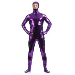 Male PVC Fetish Zentai Sexy Catsuit For Man Night Club Faux Leather Jumpsuit PQ88918