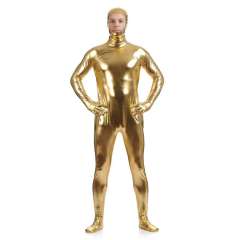 Male PVC Fetish Zentai Sexy Catsuit For Man Night Club Faux Leather Jumpsuit PQ88918