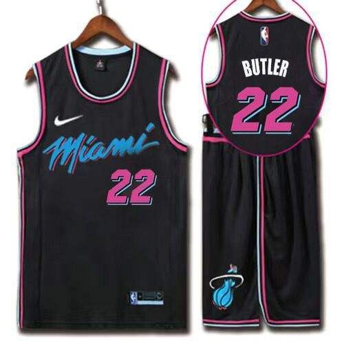 Miami Heat Basketball Clothing Jimmy Butler Outfit Basketball Team Uniform PQJB001