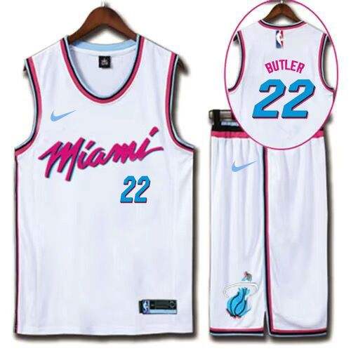 Miami Heat Basketball Clothing Jimmy Butler Outfit Basketball Team Uniform PQJB001