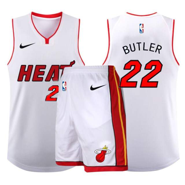 Miami Heat Basketball Clothing Jimmy Butler Outfit Basketball Team Uniform PQJB001