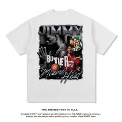 Jimmy Butler Cotton T-shirts Miami Heat Streetwear 8th Seed Upset Basketball Tops PQ6103
