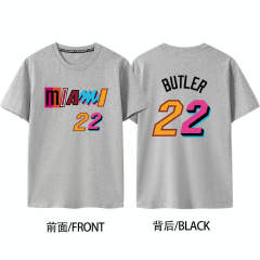 Jimmy Butler Basketball Fan Tops Miami Heat Streetwear 8th Seed Upset Cotton T-shirt PQ63356