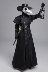 Medieval Steampunk Outfit Plague Beak Doctor Costume PQ8691