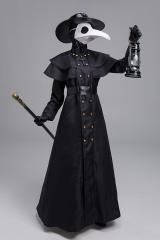 Medieval Steampunk Outfit Plague Beak Doctor Costume PQ8691