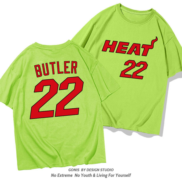 Jimmy Butler Cotton T-shirt For Women Miami Heat Fan Tops 8th Seed Upset Basketball Streetwear PQ1104