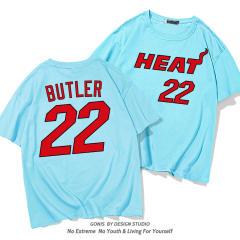 Jimmy Butler Cotton T-shirt For Women Miami Heat Fan Tops 8th Seed Upset Basketball Streetwear PQ1104
