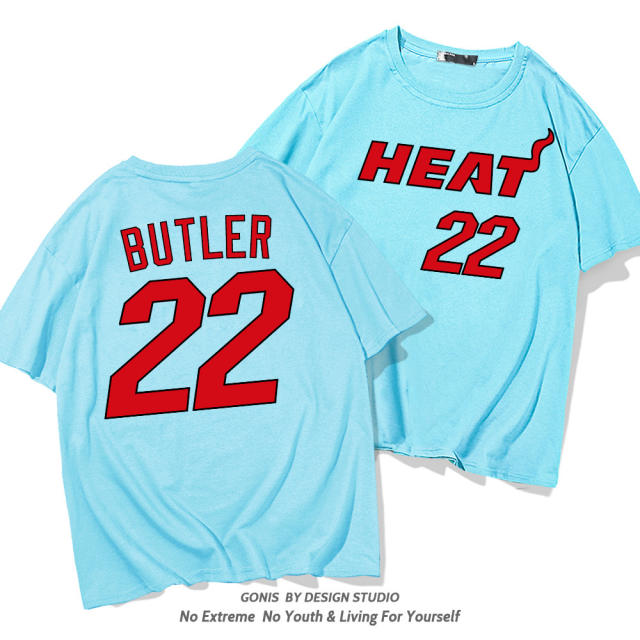 Jimmy Butler Cotton T-shirt For Women Miami Heat Fan Tops 8th Seed Upset Basketball Streetwear PQ1104