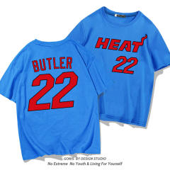 Jimmy Butler Cotton T-shirt For Women Miami Heat Fan Tops 8th Seed Upset Basketball Streetwear PQ1104
