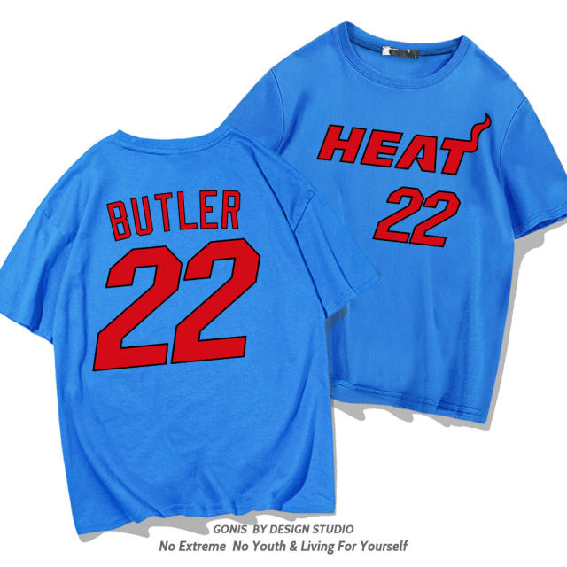 Jimmy Butler Cotton T-shirt For Women Miami Heat Fan Tops 8th Seed Upset Basketball Streetwear PQ1104