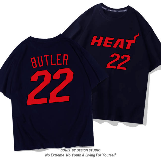 Jimmy Butler Cotton T-shirt For Women Miami Heat Fan Tops 8th Seed Upset Basketball Streetwear PQ1104