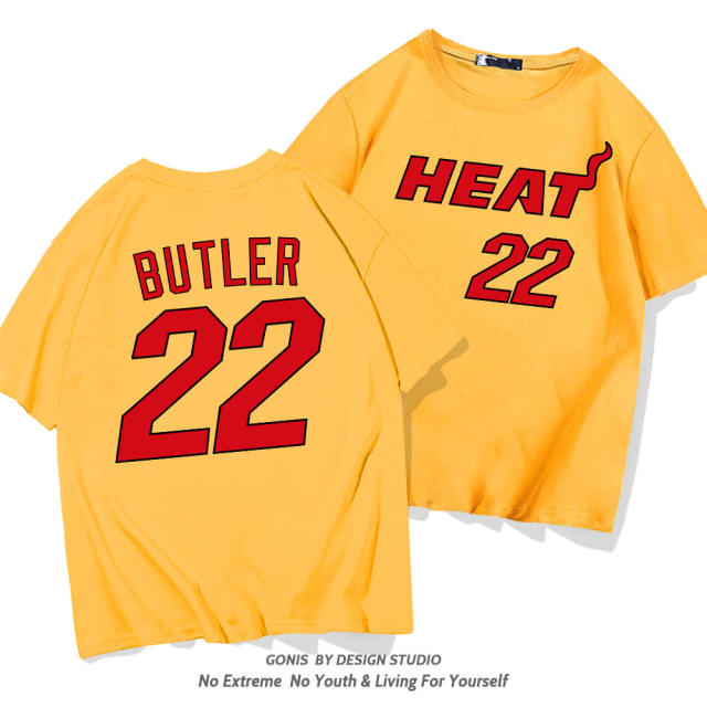 Jimmy Butler Cotton T-shirt For Women Miami Heat Fan Tops 8th Seed Upset Basketball Streetwear PQ1104