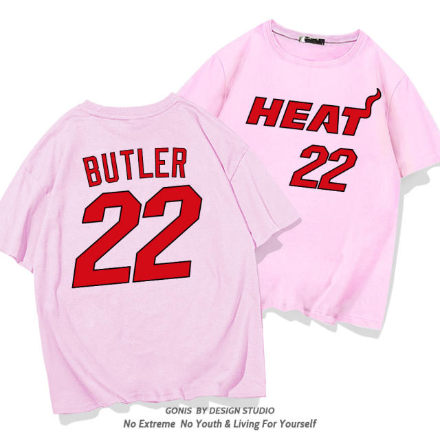Jimmy Butler Cotton T-shirt For Women Miami Heat Fan Tops 8th Seed Upset Basketball Streetwear PQ1104