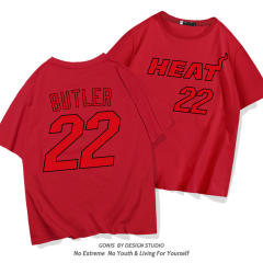 Jimmy Butler Cotton T-shirt For Women Miami Heat Fan Tops 8th Seed Upset Basketball Streetwear PQ1104