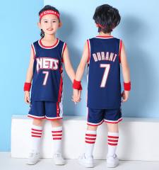 Child Kevin Durant Kyle Irving Kits Retro Tops Brooklyn Nets Jersey Team Uniform PQ33802B