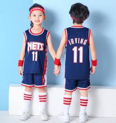 Child Kevin Durant Kyle Irving Kits Retro Tops Brooklyn Nets Jersey Team Uniform PQ33802B