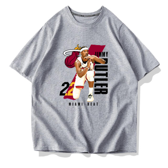 Jimmy Butler Timeout Gesture T-shirts Unisex Basketball Fan Apparel Cotton Tops PQ01979