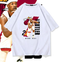 Jimmy Butler Timeout Gesture T-shirts Unisex Basketball Fan Apparel Cotton Tops PQ01979