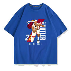 Jimmy Butler Timeout Gesture T-shirts Unisex Basketball Fan Apparel Cotton Tops PQ01979