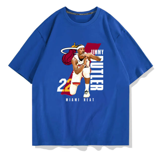 Jimmy Butler Timeout Gesture T-shirts Unisex Basketball Fan Apparel Cotton Tops PQ01979