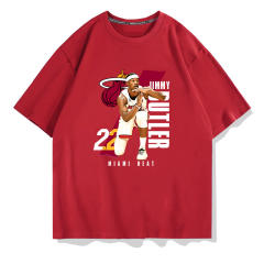 Jimmy Butler Timeout Gesture T-shirts Unisex Basketball Fan Apparel Cotton Tops PQ01979
