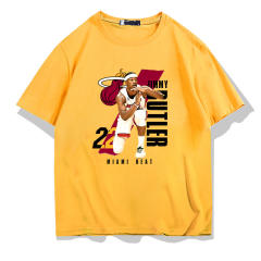 Jimmy Butler Timeout Gesture T-shirts Unisex Basketball Fan Apparel Cotton Tops PQ01979