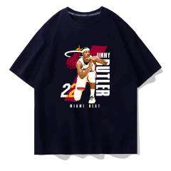 Jimmy Butler Timeout Gesture T-shirts Unisex Basketball Fan Apparel Cotton Tops PQ01979
