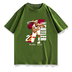 Jimmy Butler Timeout Gesture T-shirts Unisex Basketball Fan Apparel Cotton Tops PQ01979