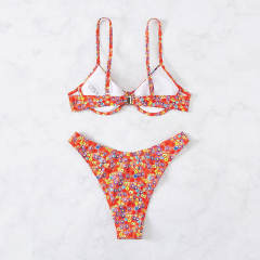 Underwire Bra Bikini Set For Lady Water Sports Wear Beach Equipment PQX2-24