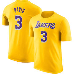 Lakers Basketball Fan Apparel Davis Tops For Adult Los Angeles Basketball T-shirts PQT05C
