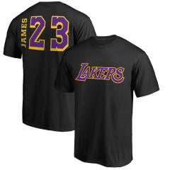Adult James Tops Los Angeles Lakers Basketball T-shirts Basketball Team Uniform PQT05B