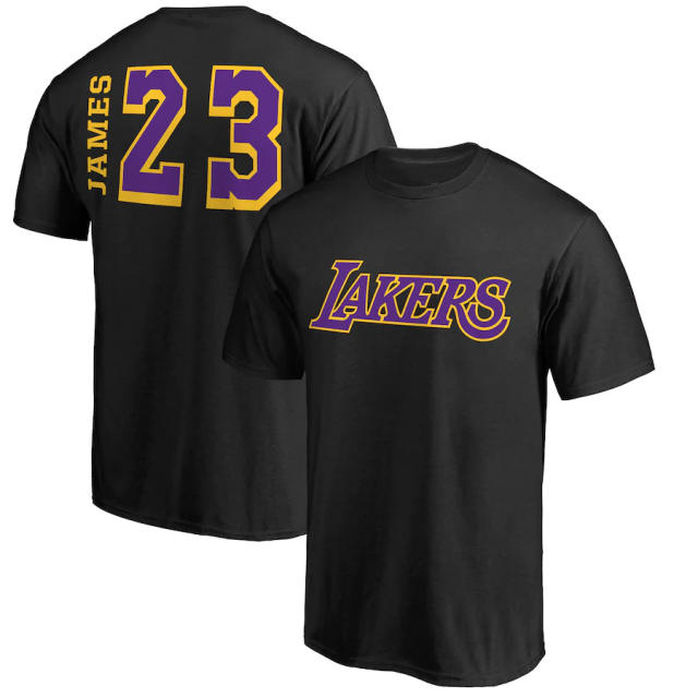 Adult James Tops Los Angeles Lakers Basketball T-shirts Basketball Team Uniform PQT05B