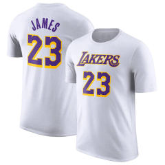 Adult James Tops Los Angeles Lakers Basketball T-shirts Basketball Team Uniform PQT05B